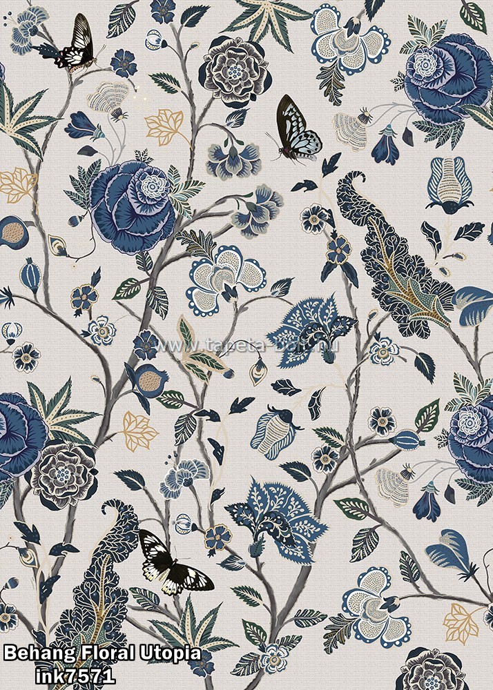 Behang Floral Utopia ink7571