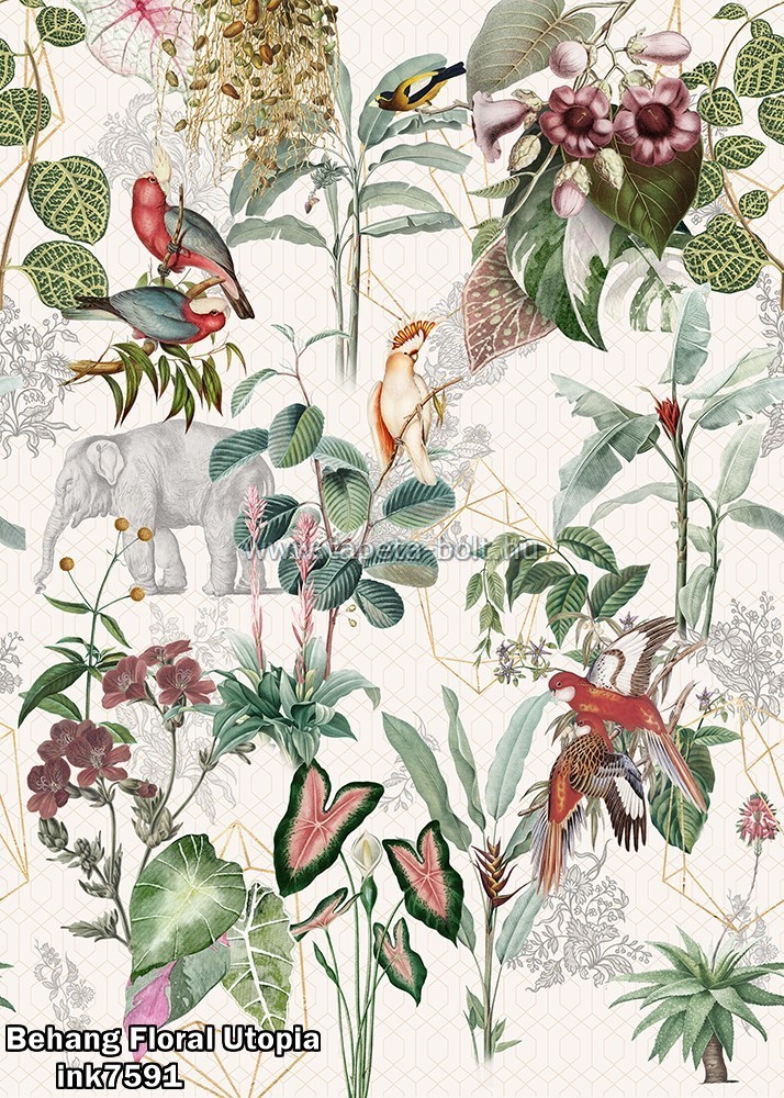 Behang Floral Utopia ink7591
