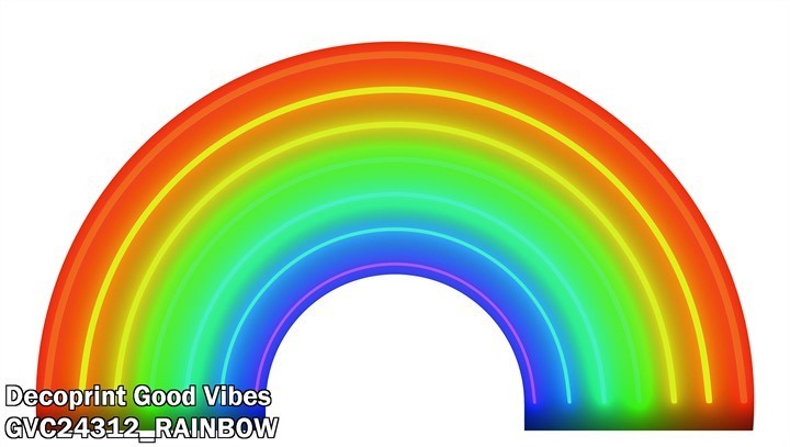 Decoprint Good Vibes GVC24312 RAINBOW