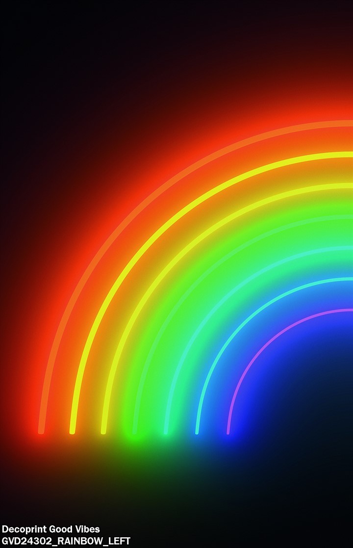 Decoprint Good Vibes GVD24302 RAINBOW LEFT